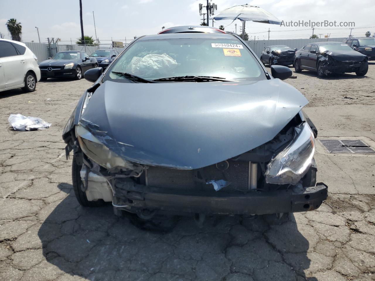 2014 Toyota Corolla L Gray vin: 5YFBURHE4EP106952