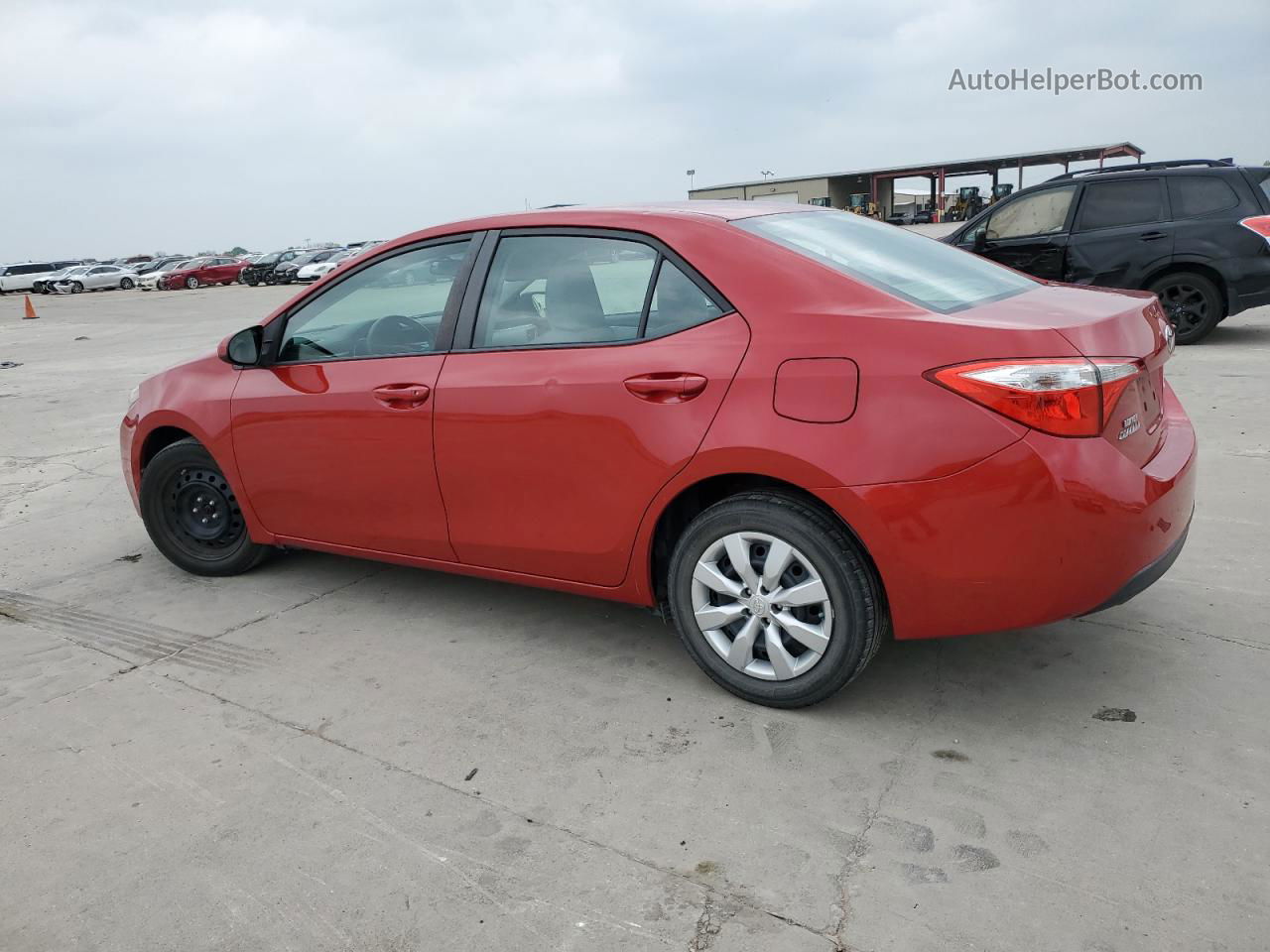 2014 Toyota Corolla L Red vin: 5YFBURHE4EP111858