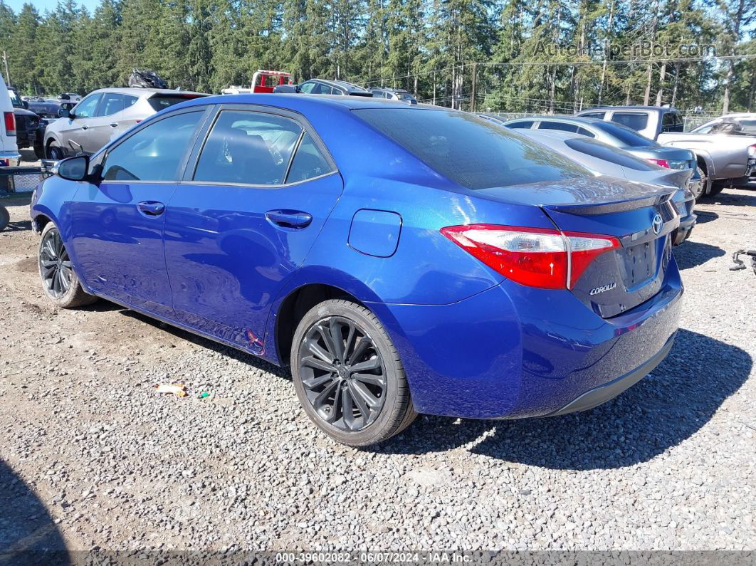 2014 Toyota Corolla S Plus Blue vin: 5YFBURHE4EP121001