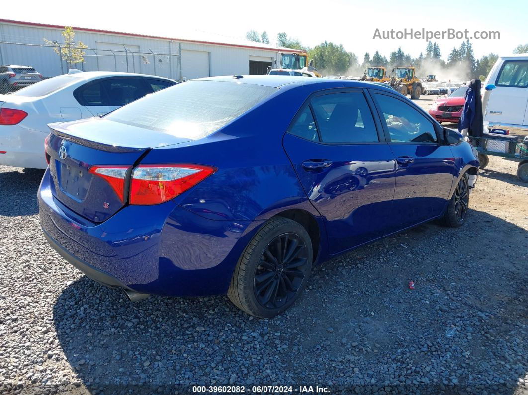 2014 Toyota Corolla S Plus Синий vin: 5YFBURHE4EP121001