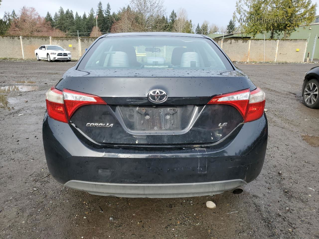 2014 Toyota Corolla L Black vin: 5YFBURHE4EP129583