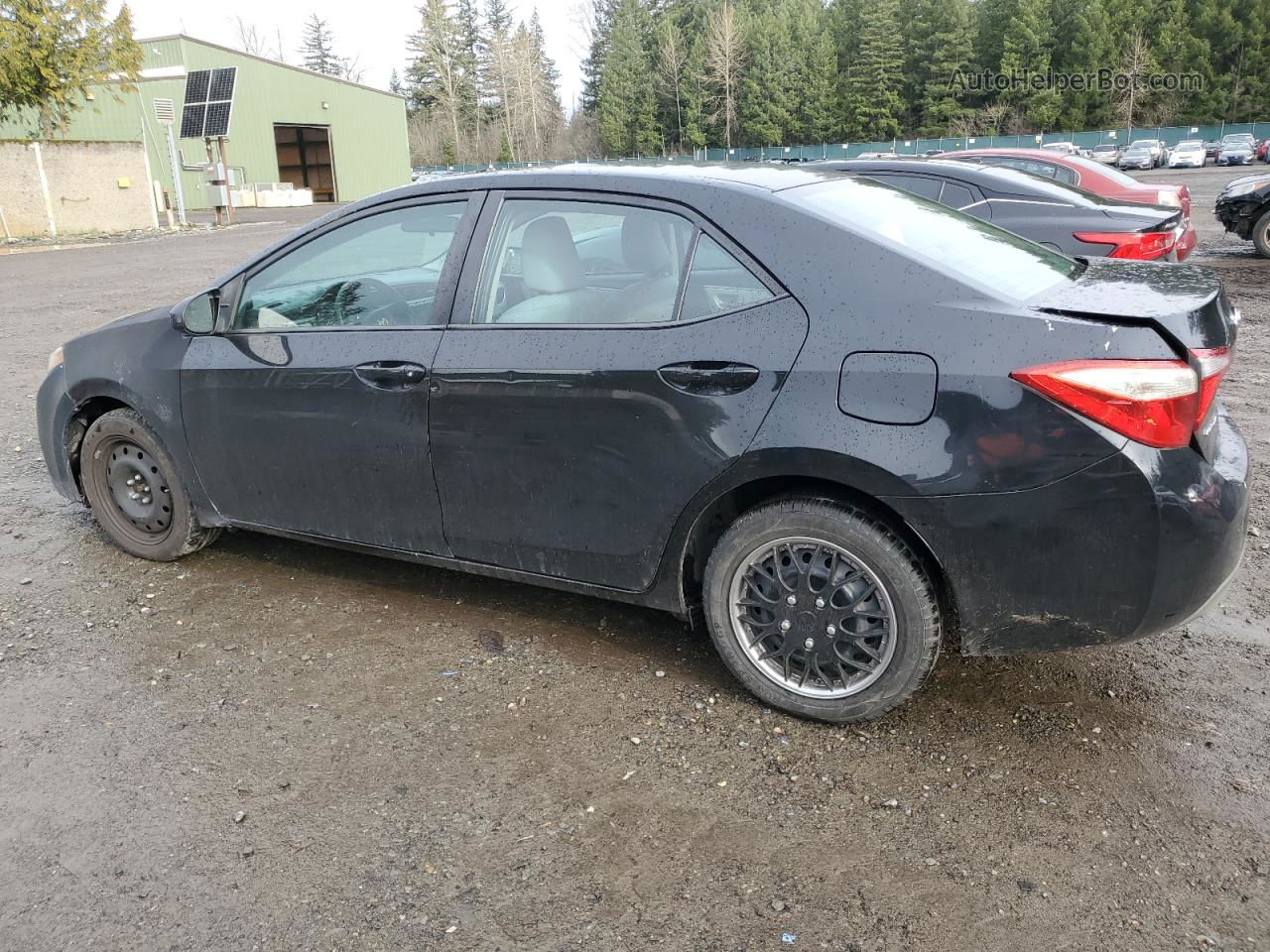 2014 Toyota Corolla L Black vin: 5YFBURHE4EP129583