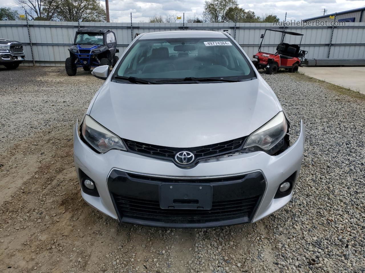 2014 Toyota Corolla L Серебряный vin: 5YFBURHE4EP138073