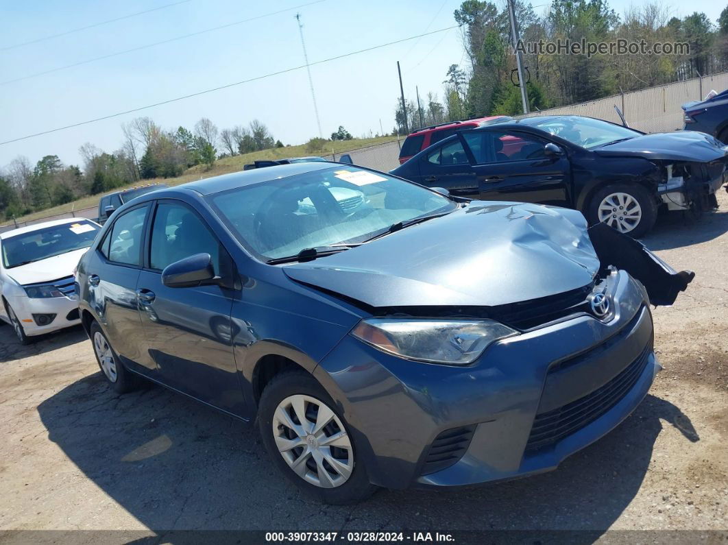 2015 Toyota Corolla L Blue vin: 5YFBURHE4FP179143