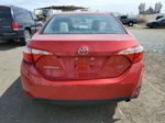 2015 Toyota Corolla L Burgundy vin: 5YFBURHE4FP183158