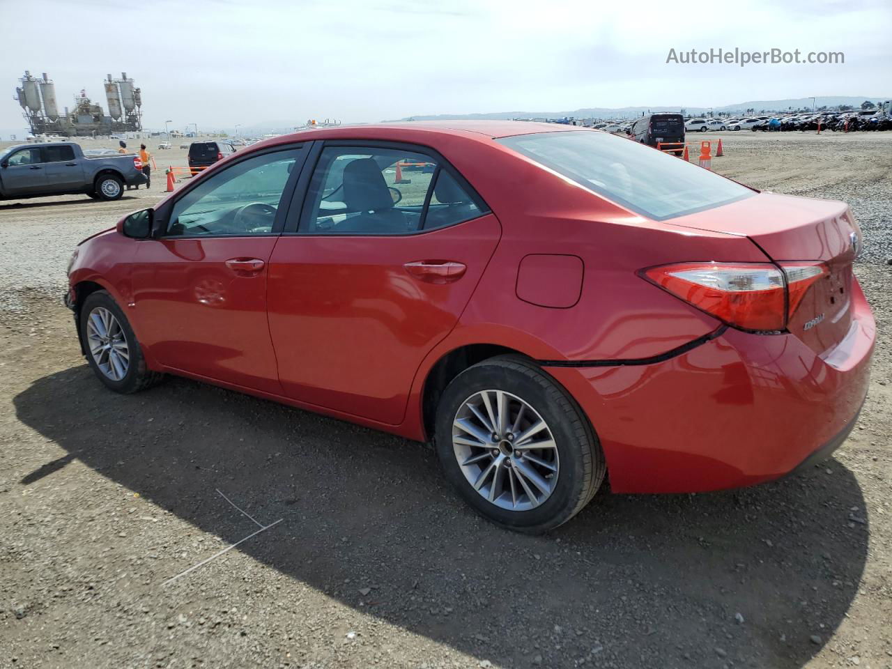 2015 Toyota Corolla L Бордовый vin: 5YFBURHE4FP183158