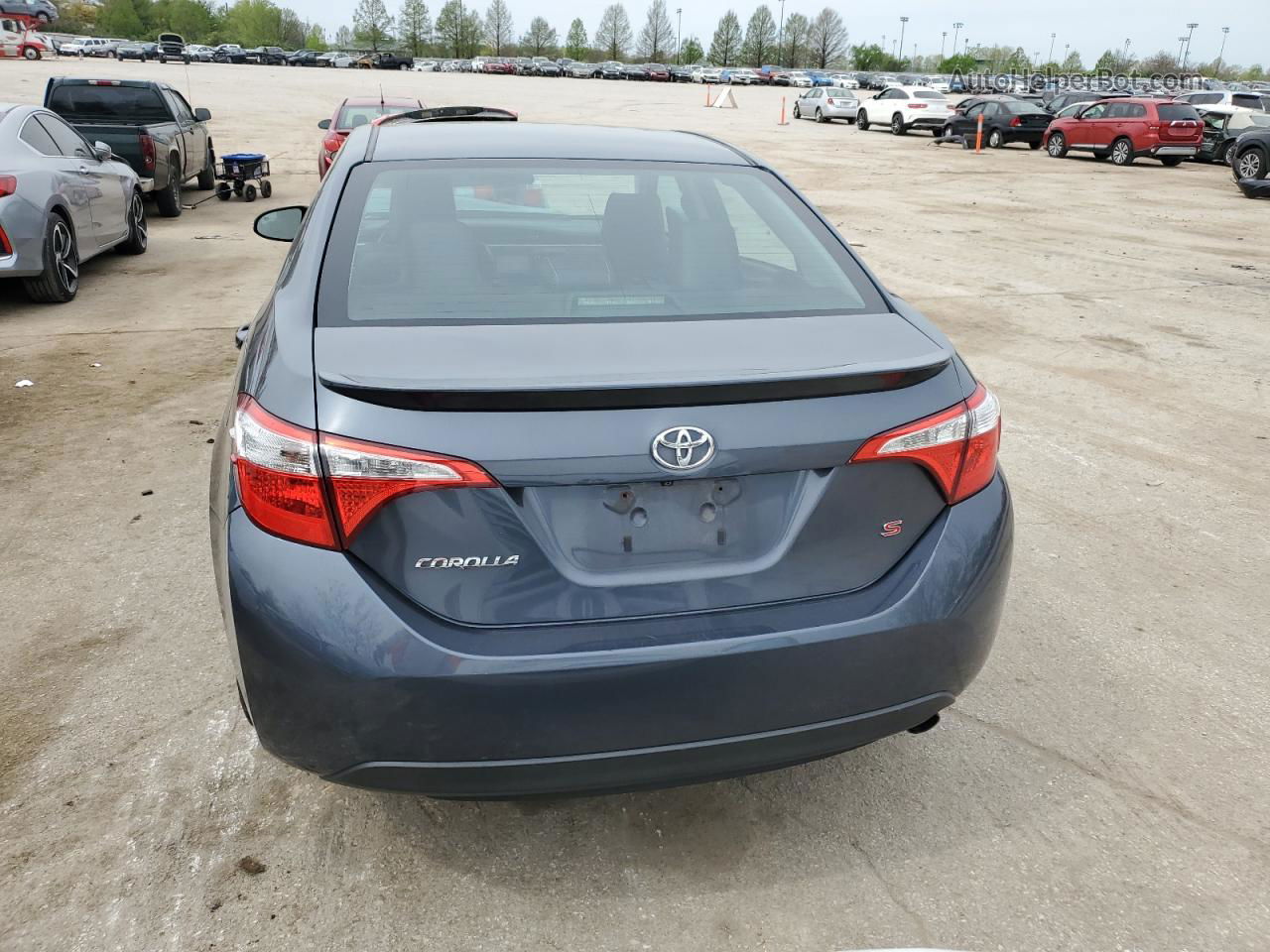 2015 Toyota Corolla L Blue vin: 5YFBURHE4FP187940