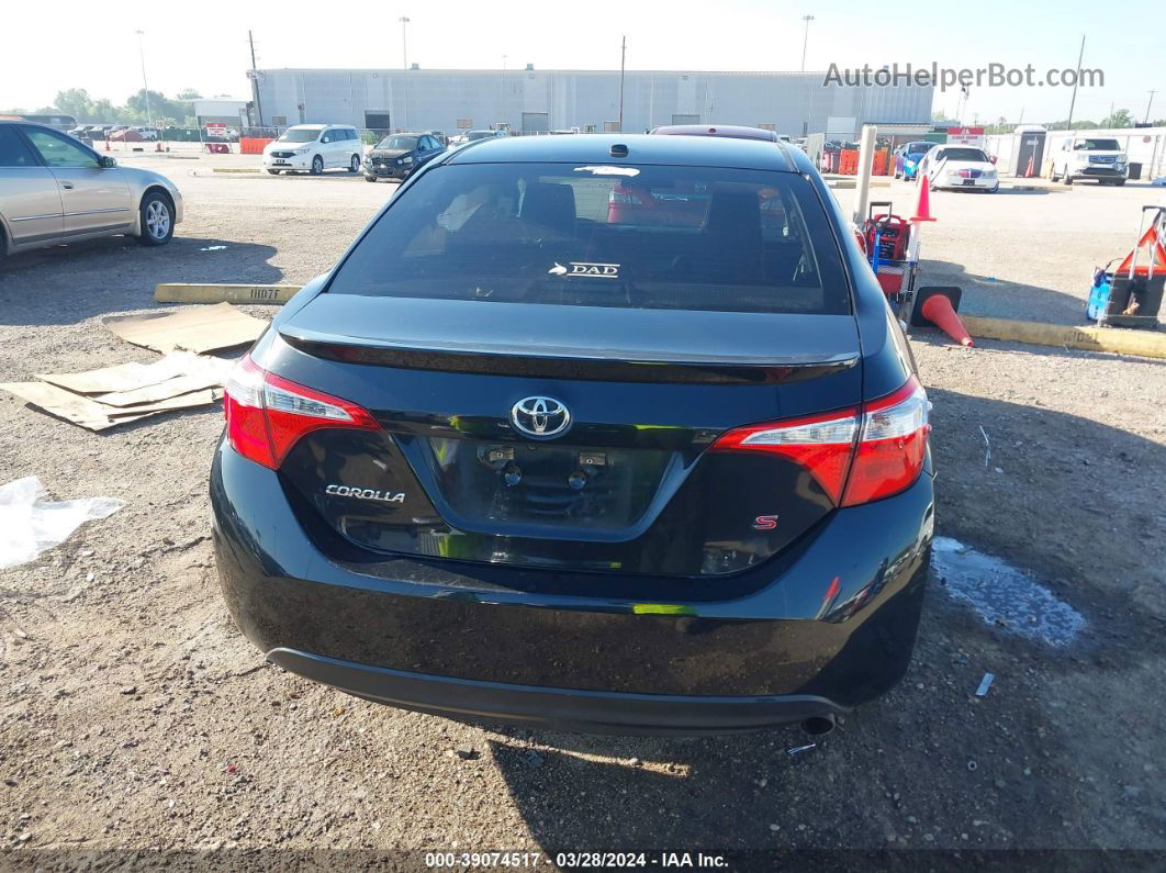 2015 Toyota Corolla S Plus Black vin: 5YFBURHE4FP202825