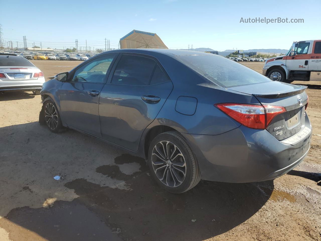 2015 Toyota Corolla L Серый vin: 5YFBURHE4FP208172