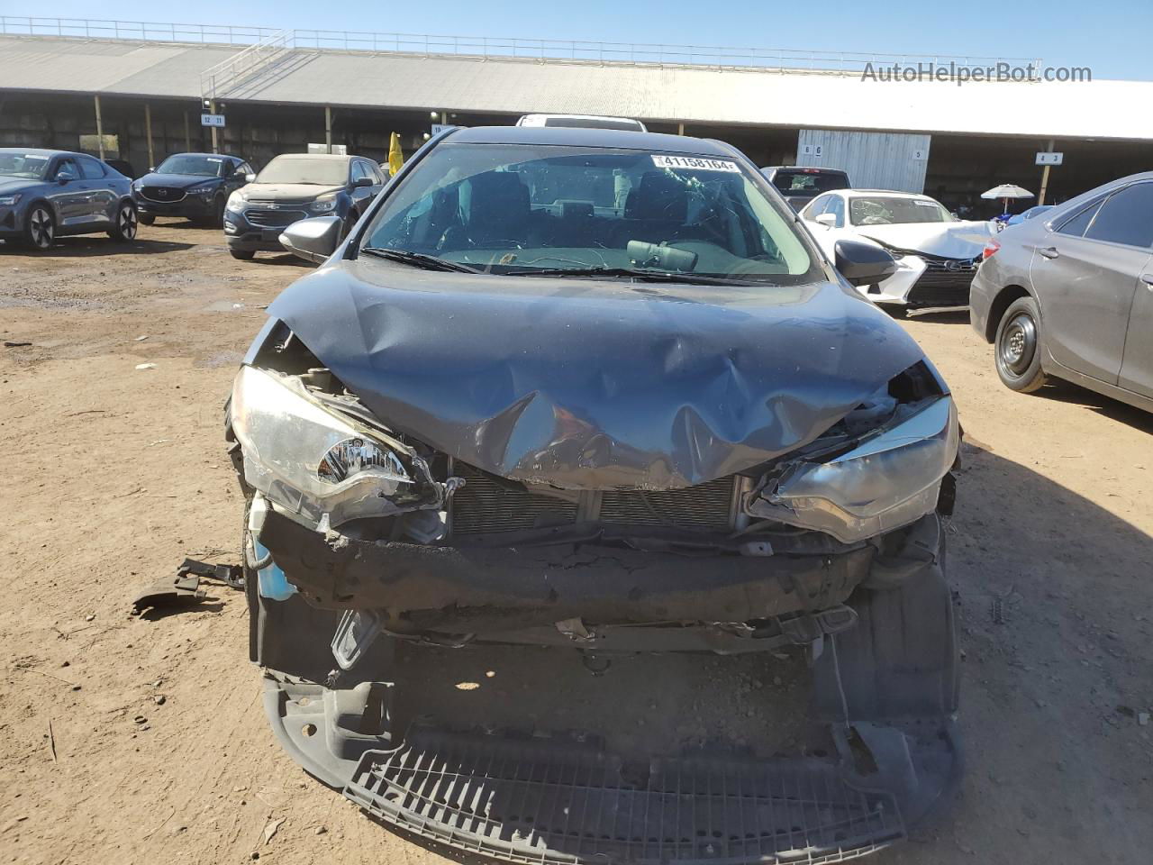 2015 Toyota Corolla L Gray vin: 5YFBURHE4FP208172