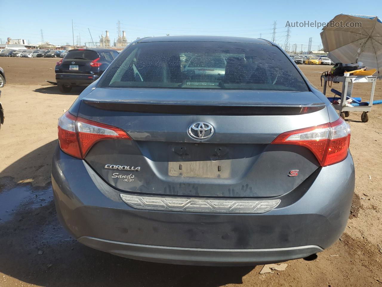 2015 Toyota Corolla L Gray vin: 5YFBURHE4FP208172