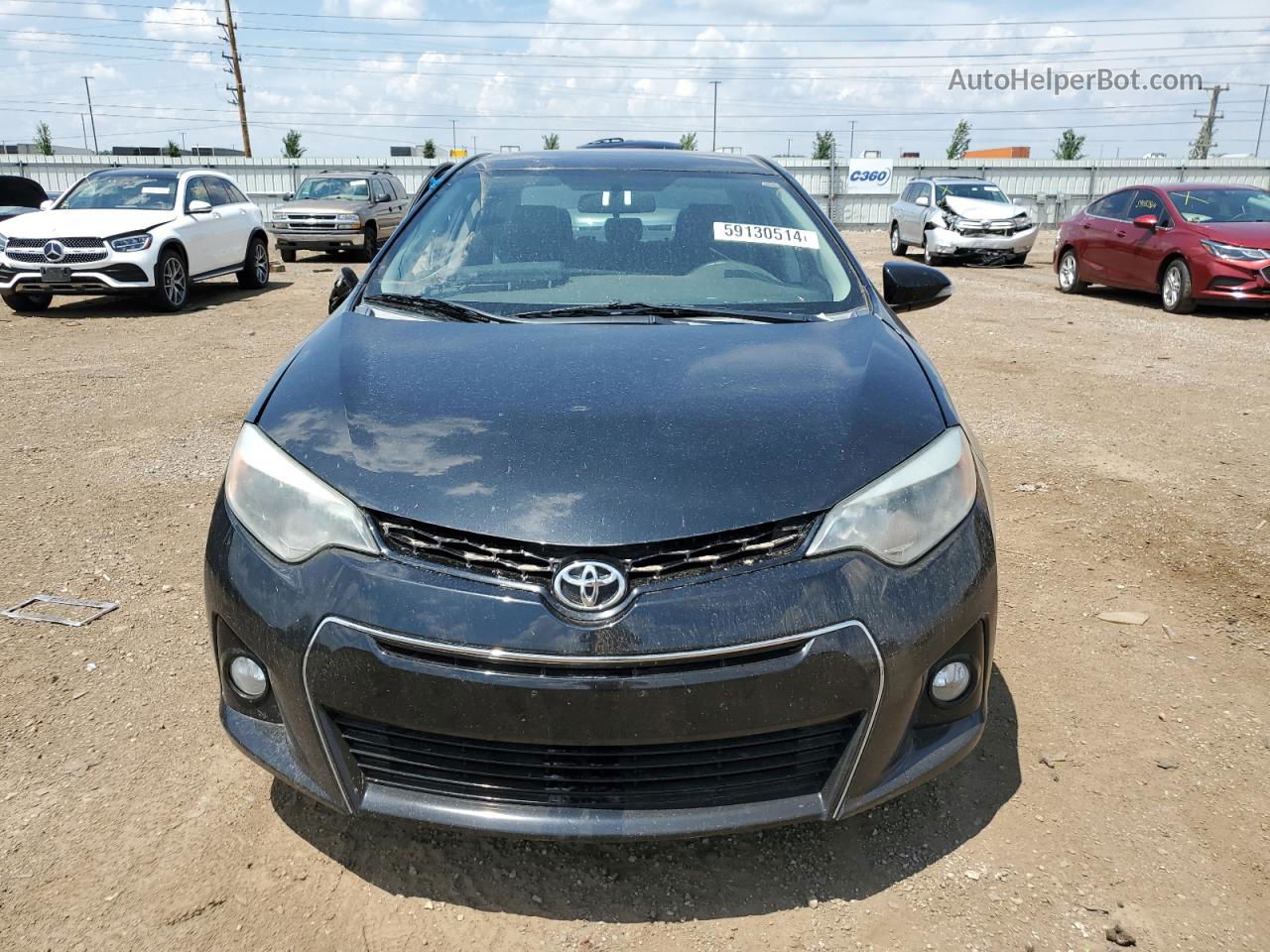 2015 Toyota Corolla L Черный vin: 5YFBURHE4FP222296