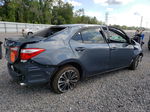 2015 Toyota Corolla L Blue vin: 5YFBURHE4FP247697