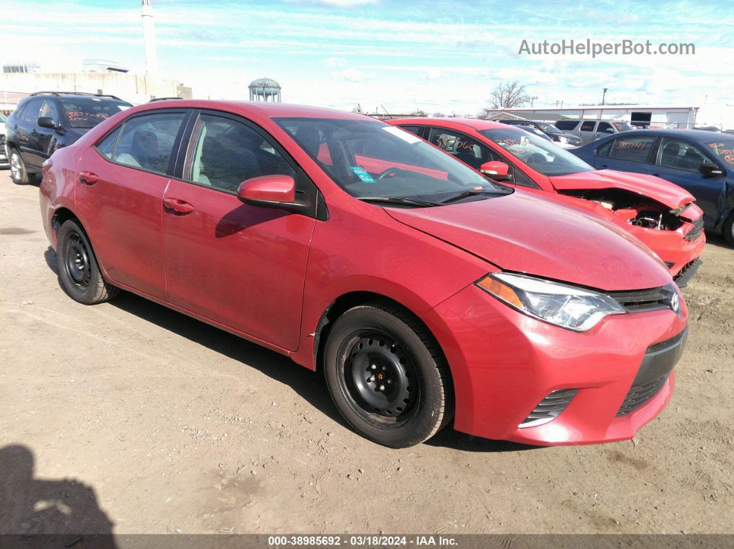 2015 Toyota Corolla Le Red vin: 5YFBURHE4FP265245