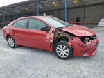 2015 Toyota Corolla L Red vin: 5YFBURHE4FP265438