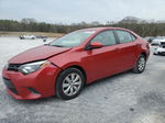 2015 Toyota Corolla L Red vin: 5YFBURHE4FP265438