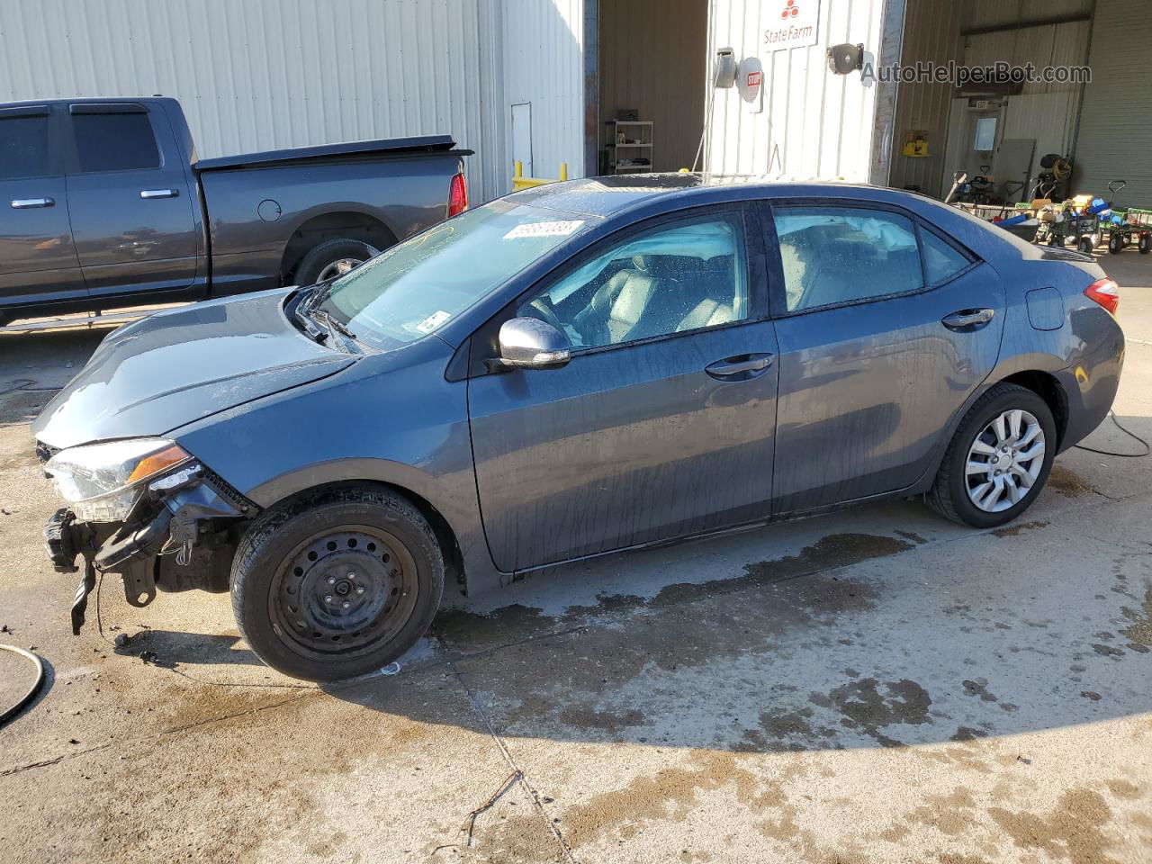 2015 Toyota Corolla L Blue vin: 5YFBURHE4FP298214