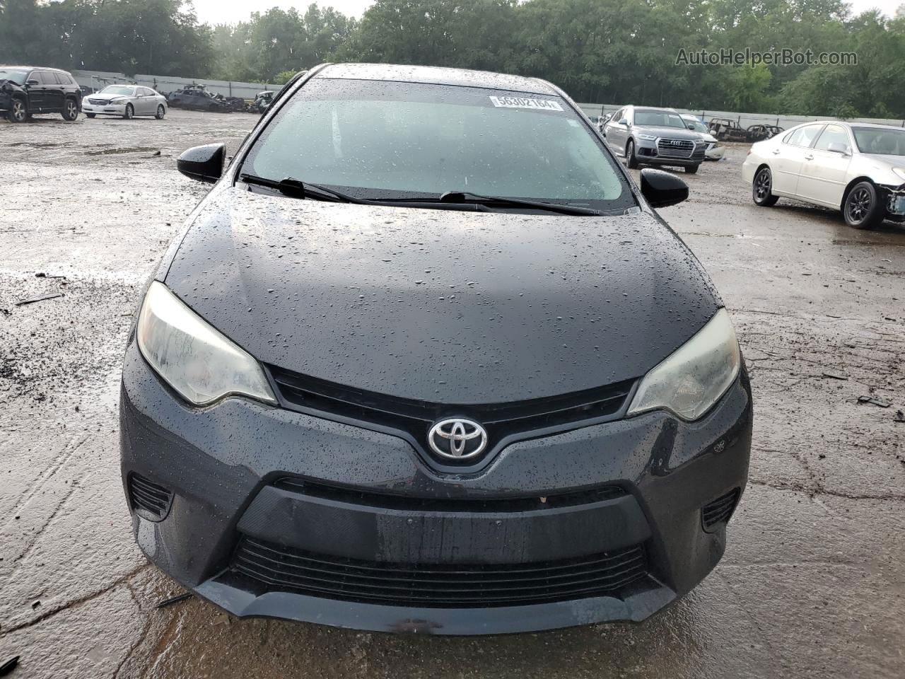 2015 Toyota Corolla L Black vin: 5YFBURHE4FP299198