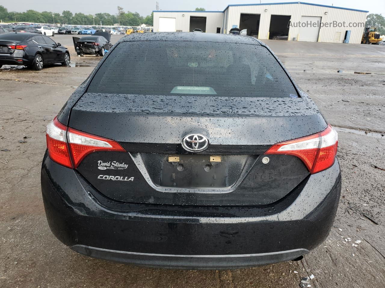 2015 Toyota Corolla L Black vin: 5YFBURHE4FP299198