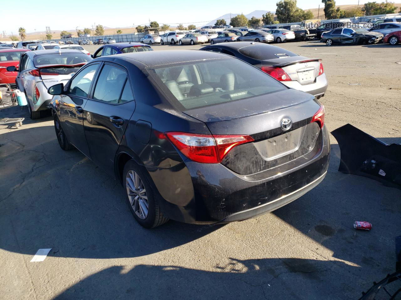 2015 Toyota Corolla L Black vin: 5YFBURHE4FP337092