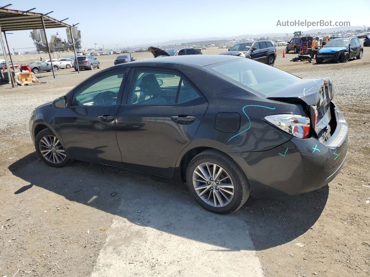 2015 Toyota Corolla L Black vin: 5YFBURHE4FP338324