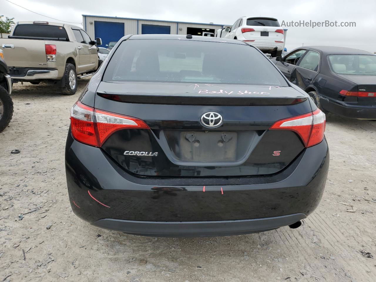 2015 Toyota Corolla L Black vin: 5YFBURHE4FP353325