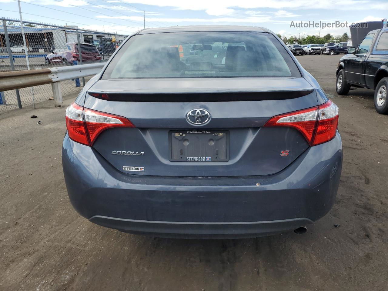 2015 Toyota Corolla L Gray vin: 5YFBURHE4FP364048