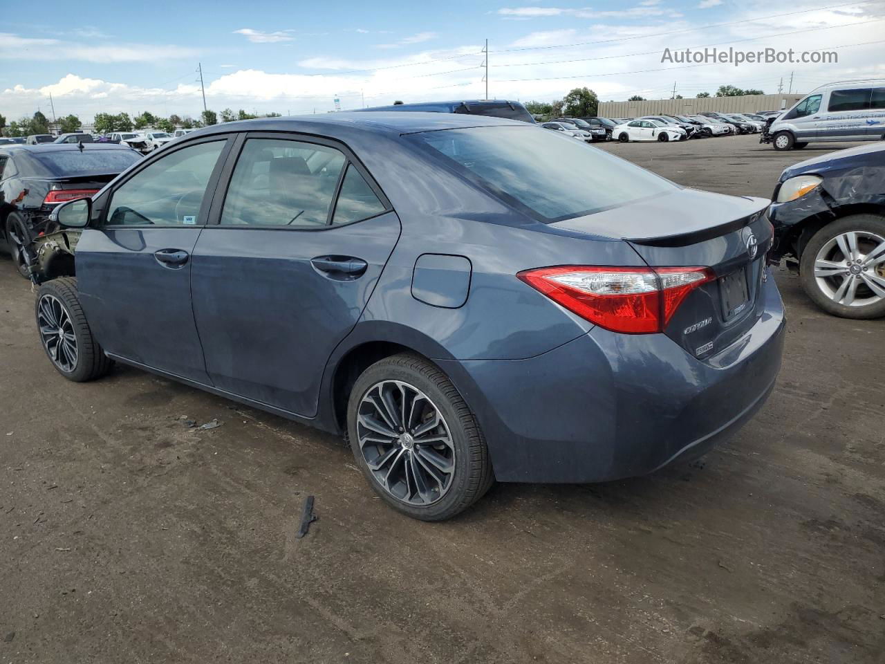 2015 Toyota Corolla L Gray vin: 5YFBURHE4FP364048