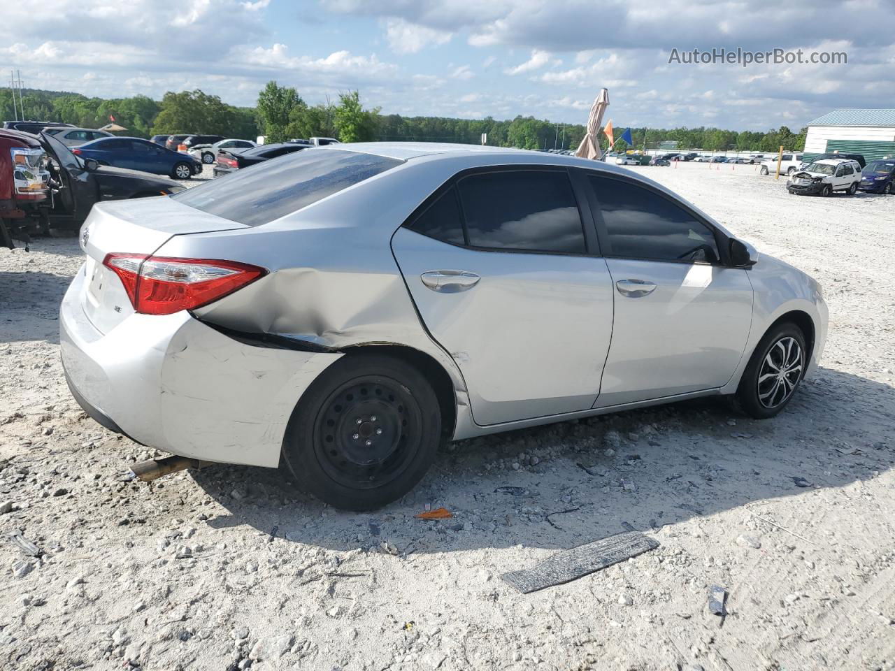 2016 Toyota Corolla L Серебряный vin: 5YFBURHE4GP370191