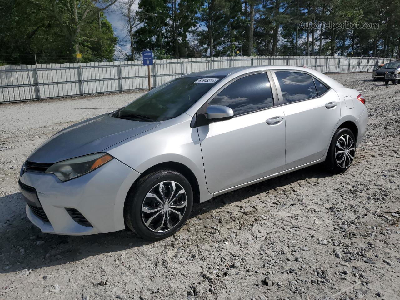 2016 Toyota Corolla L Silver vin: 5YFBURHE4GP370191