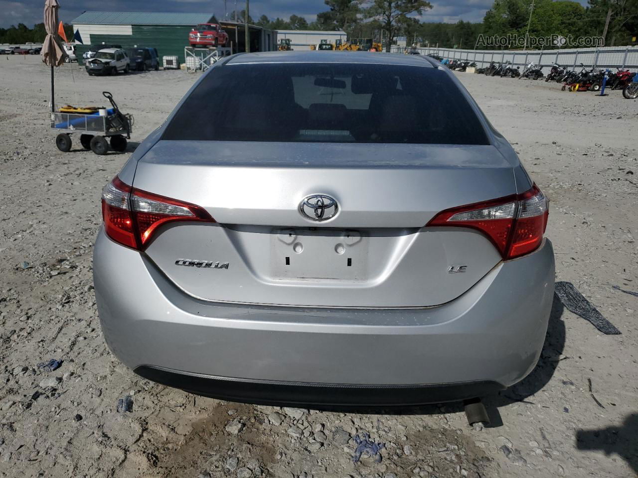 2016 Toyota Corolla L Silver vin: 5YFBURHE4GP370191