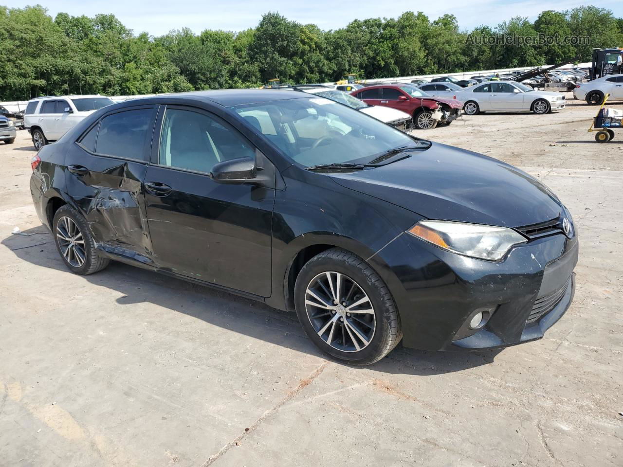 2016 Toyota Corolla L Black vin: 5YFBURHE4GP387198