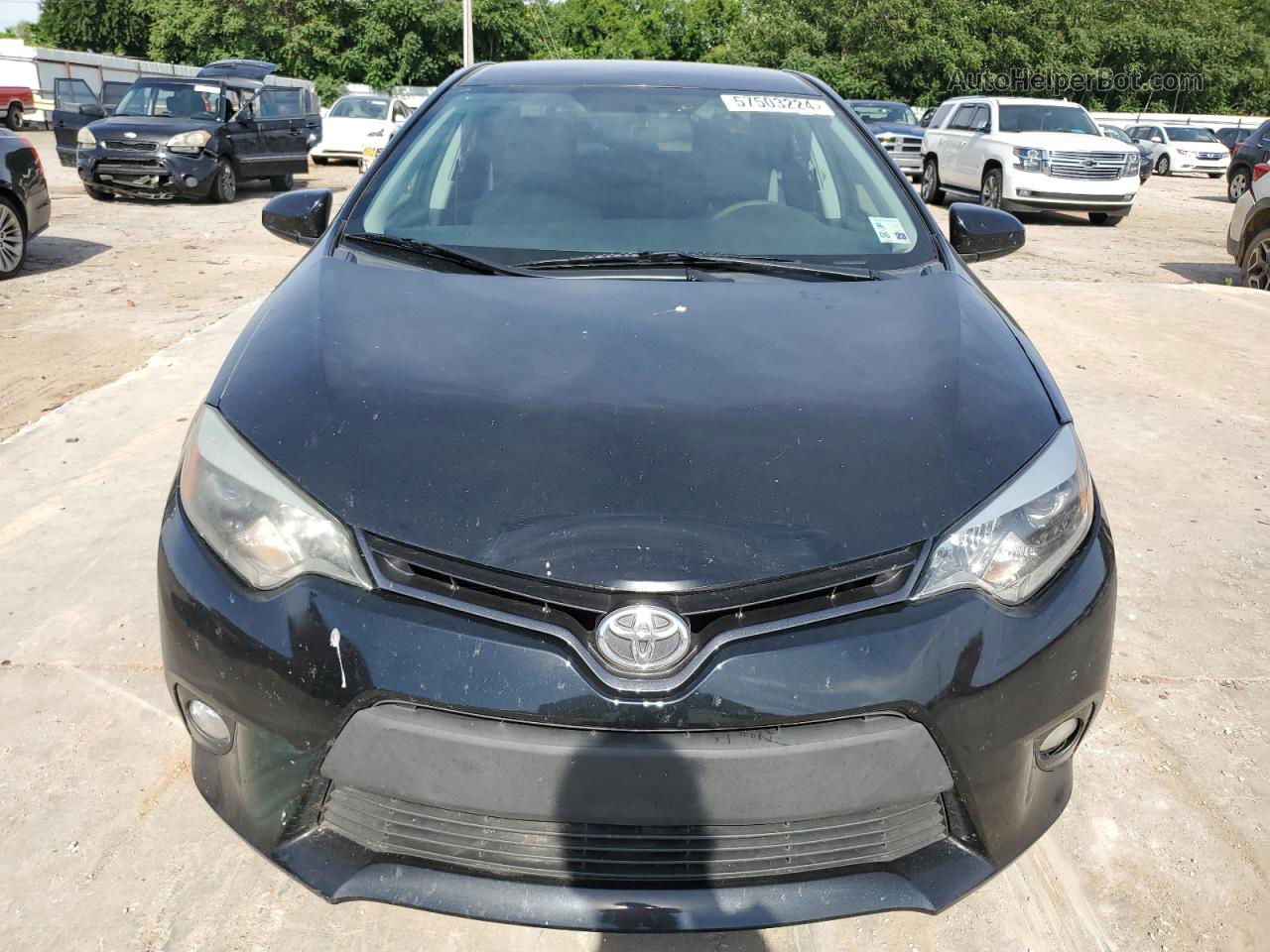 2016 Toyota Corolla L Black vin: 5YFBURHE4GP387198