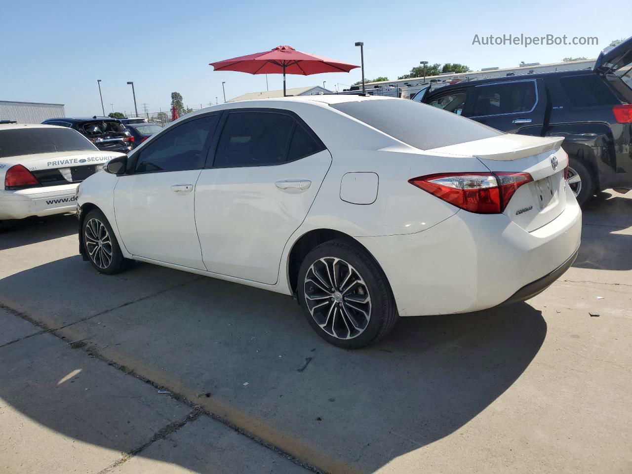 2016 Toyota Corolla L White vin: 5YFBURHE4GP394443