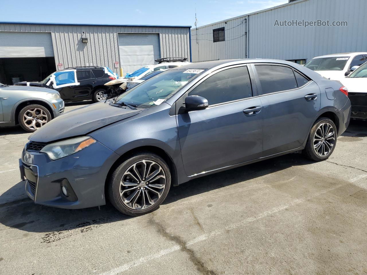 2016 Toyota Corolla L Charcoal vin: 5YFBURHE4GP419695