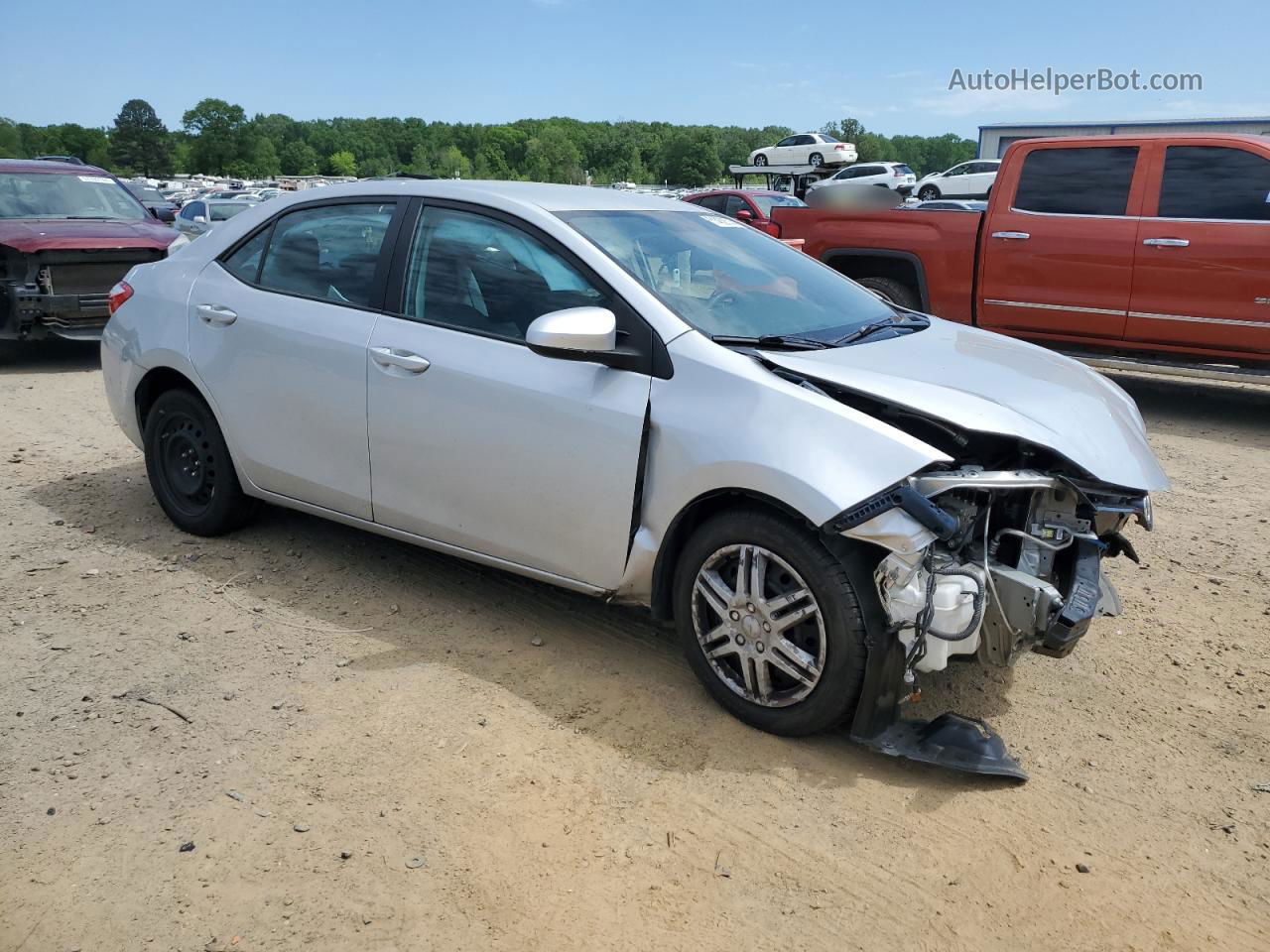 2016 Toyota Corolla L Silver vin: 5YFBURHE4GP448209