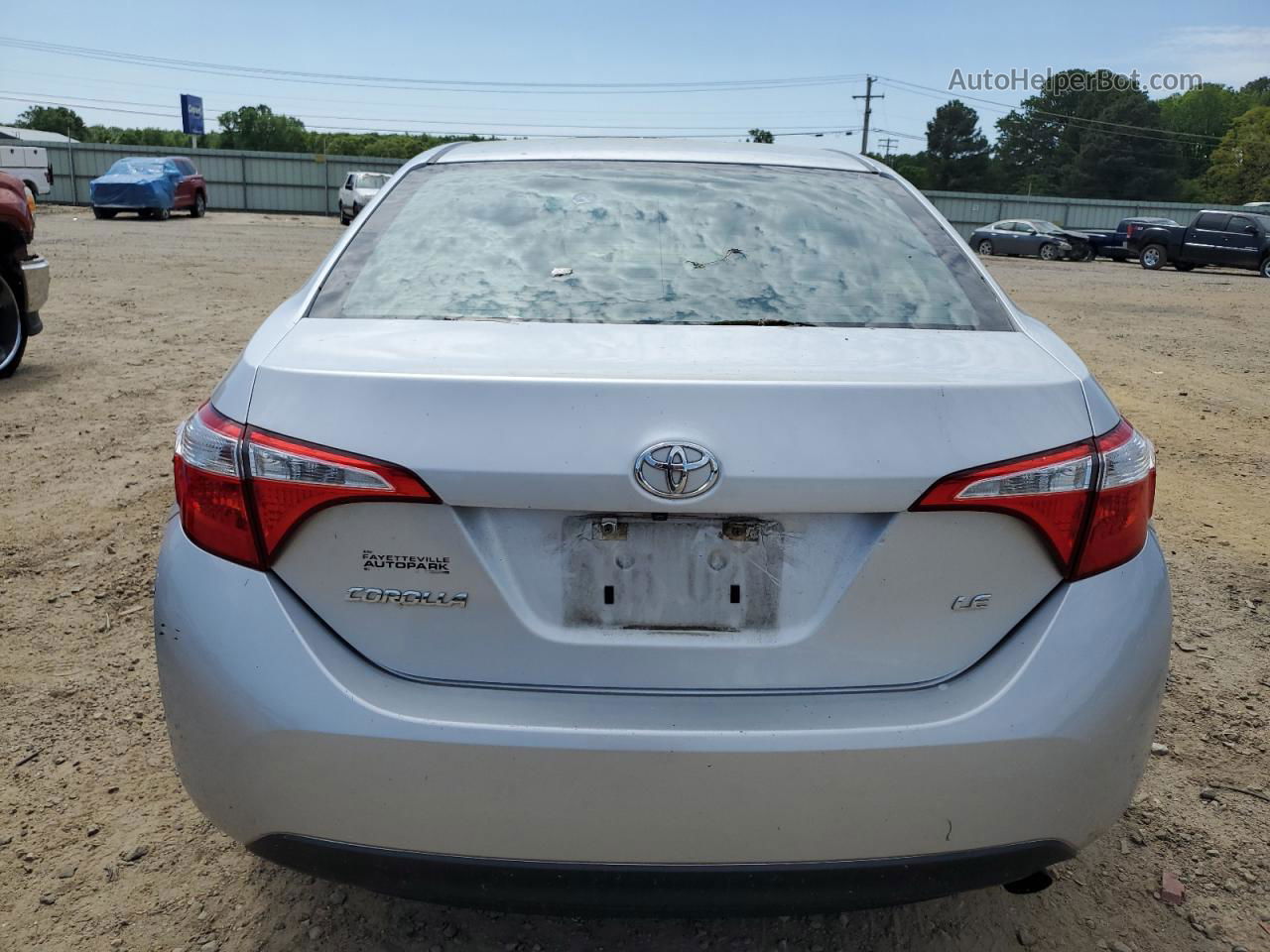 2016 Toyota Corolla L Silver vin: 5YFBURHE4GP448209