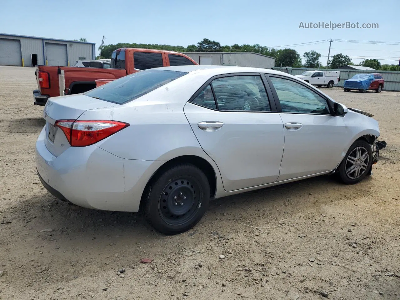 2016 Toyota Corolla L Серебряный vin: 5YFBURHE4GP448209