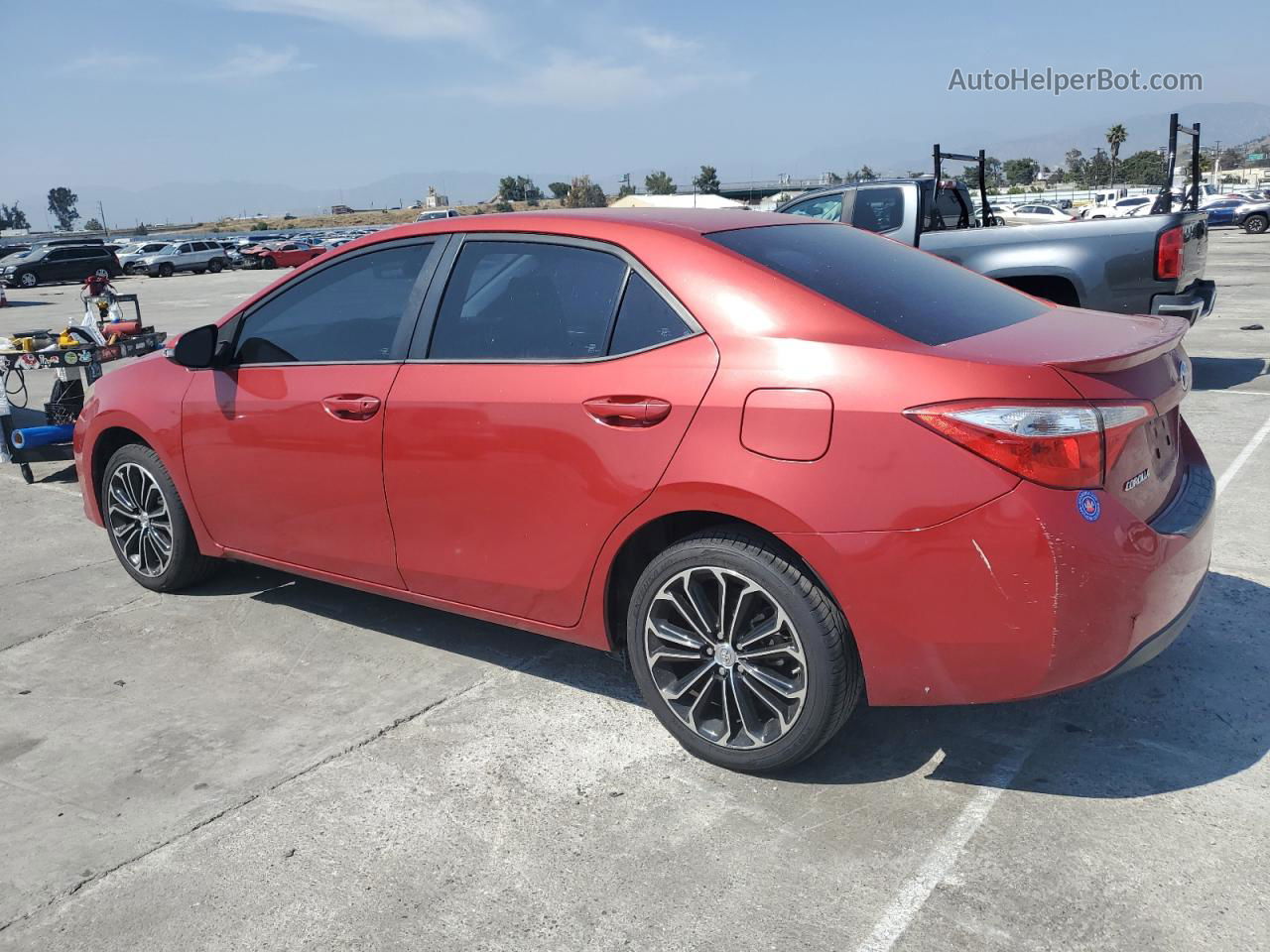 2016 Toyota Corolla L Red vin: 5YFBURHE4GP457010