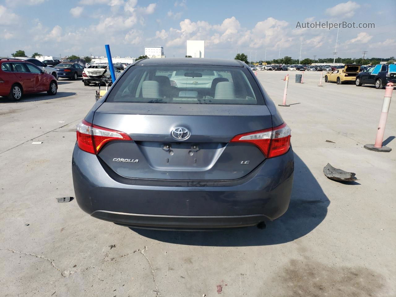 2016 Toyota Corolla L Gray vin: 5YFBURHE4GP554059