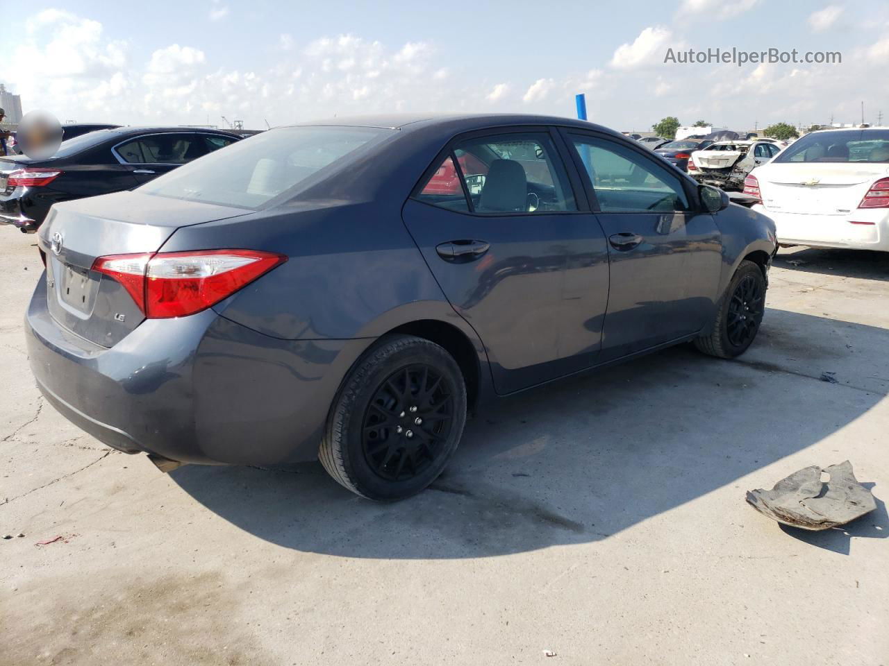 2016 Toyota Corolla L Серый vin: 5YFBURHE4GP554059