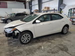 2017 Toyota Corolla L White vin: 5YFBURHE4HP574314