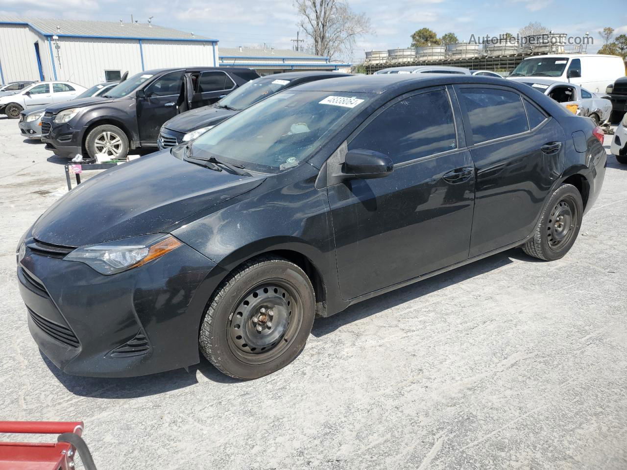 2017 Toyota Corolla L Black vin: 5YFBURHE4HP596930