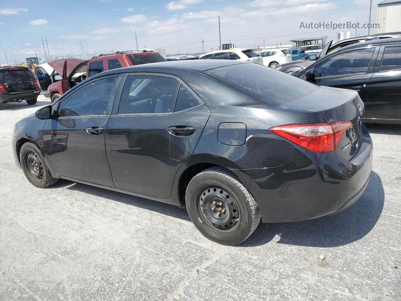 2017 Toyota Corolla L Black vin: 5YFBURHE4HP596930