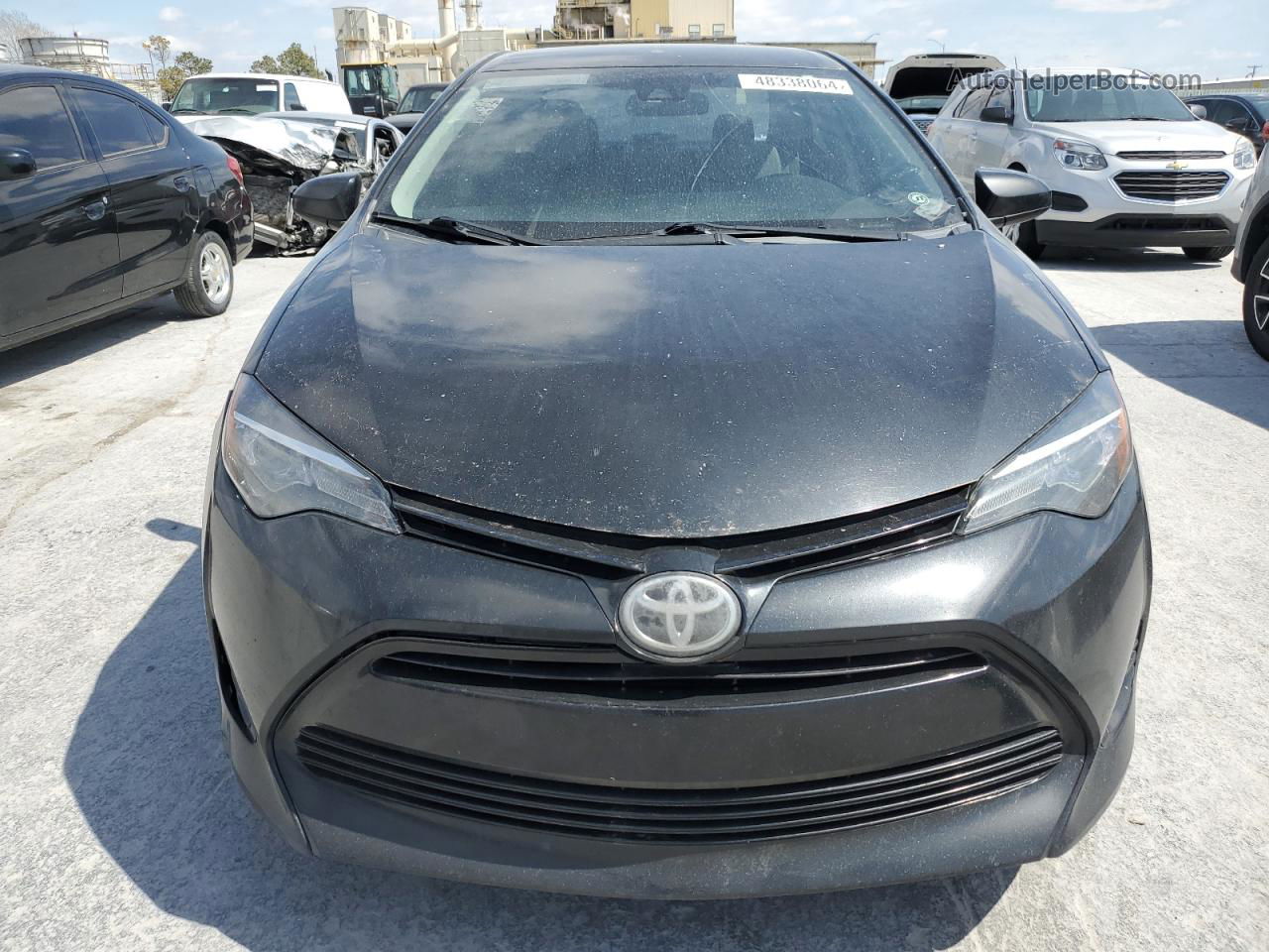 2017 Toyota Corolla L Black vin: 5YFBURHE4HP596930