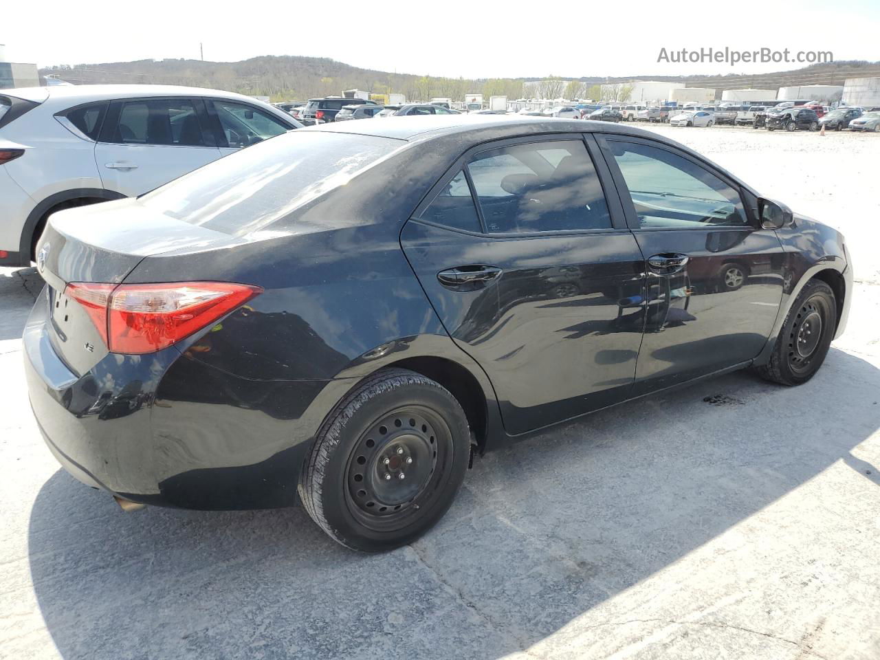 2017 Toyota Corolla L Black vin: 5YFBURHE4HP596930