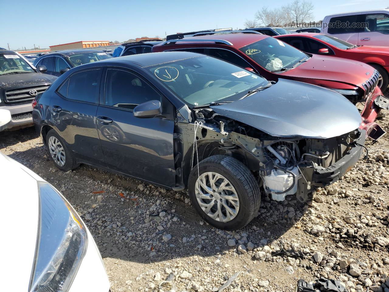 2017 Toyota Corolla L Black vin: 5YFBURHE4HP607473