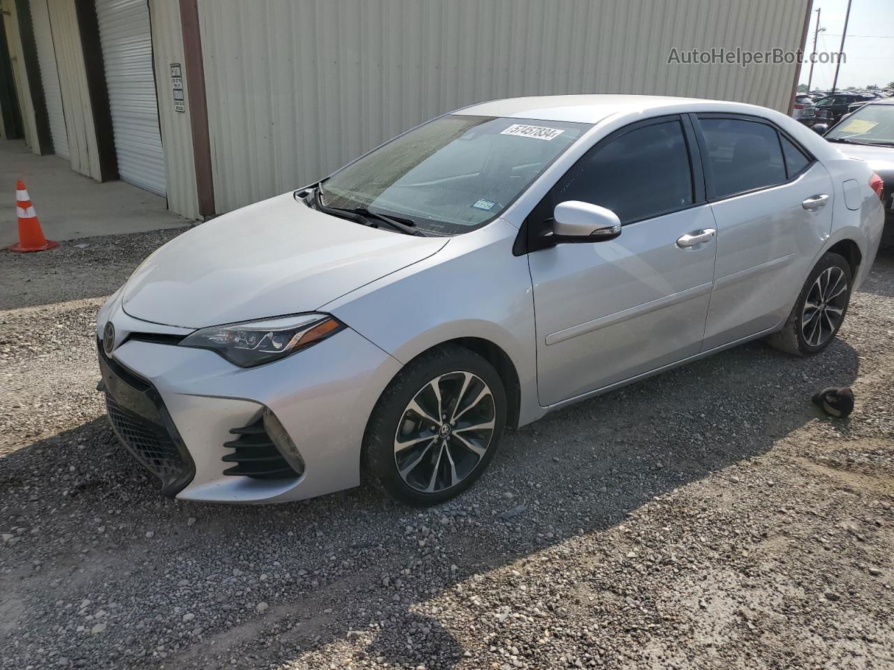 2017 Toyota Corolla L Silver vin: 5YFBURHE4HP609160