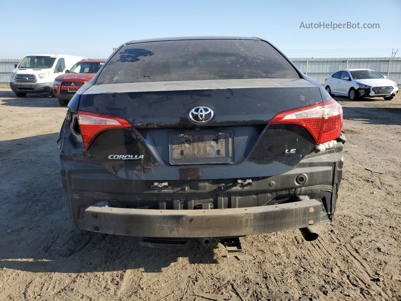 2017 Toyota Corolla L Black vin: 5YFBURHE4HP638531