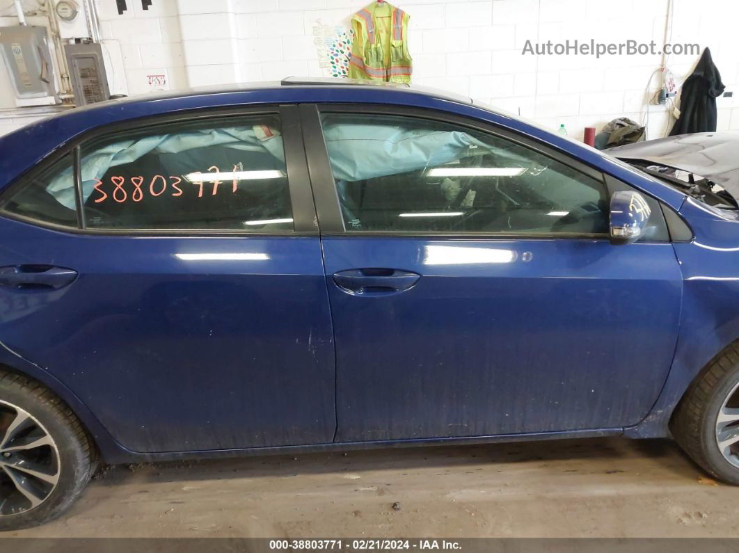 2017 Toyota Corolla Se Blue vin: 5YFBURHE4HP642935